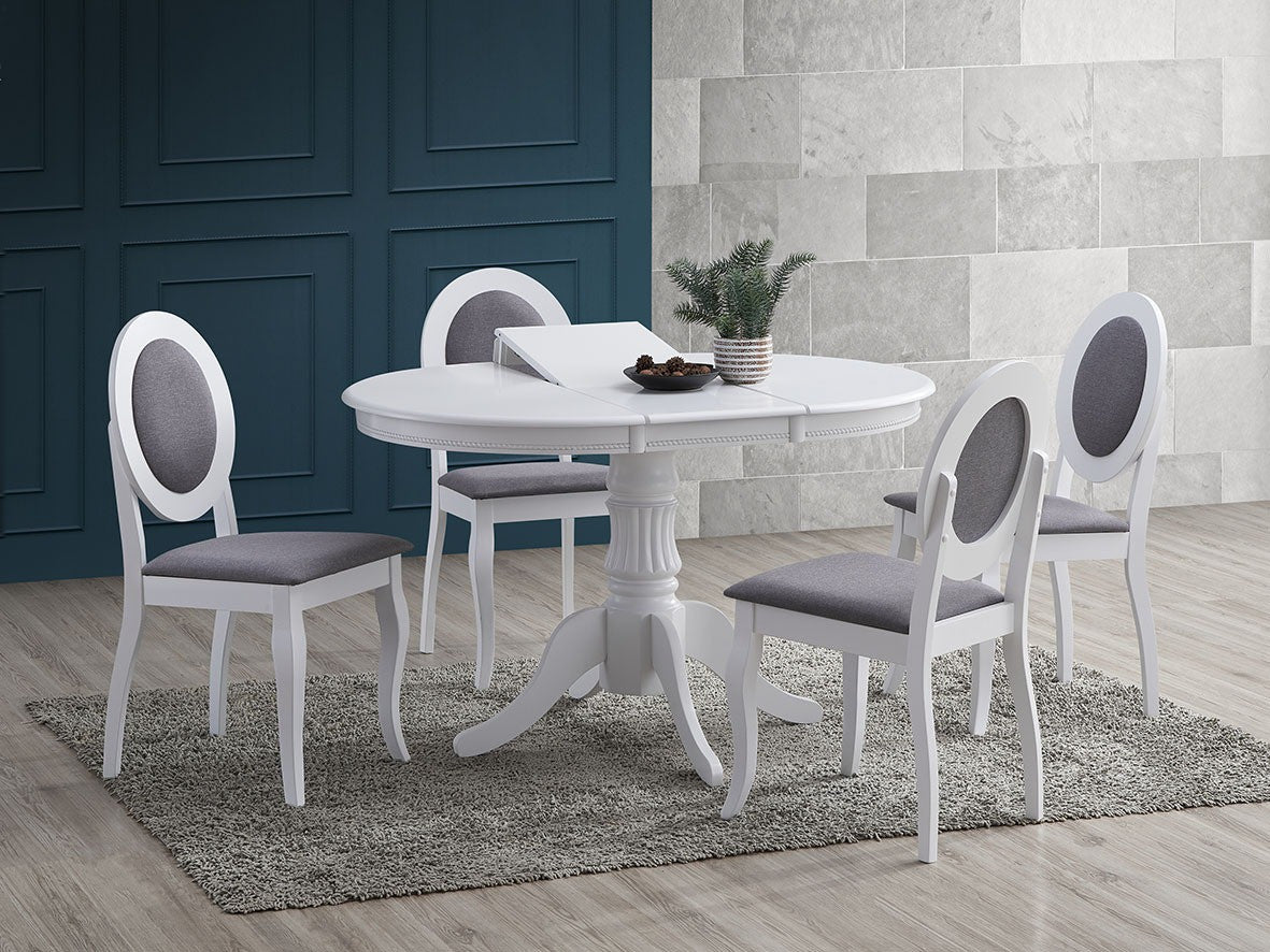 Scaun Belucci Alb Si Gri, 44.5 Cm