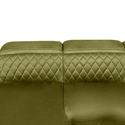 Coltar Extensibil Cu Insula Dreapta Tiago, 5 Locuri, Tetiere Reglabile, Verde Olive, 243 Cm