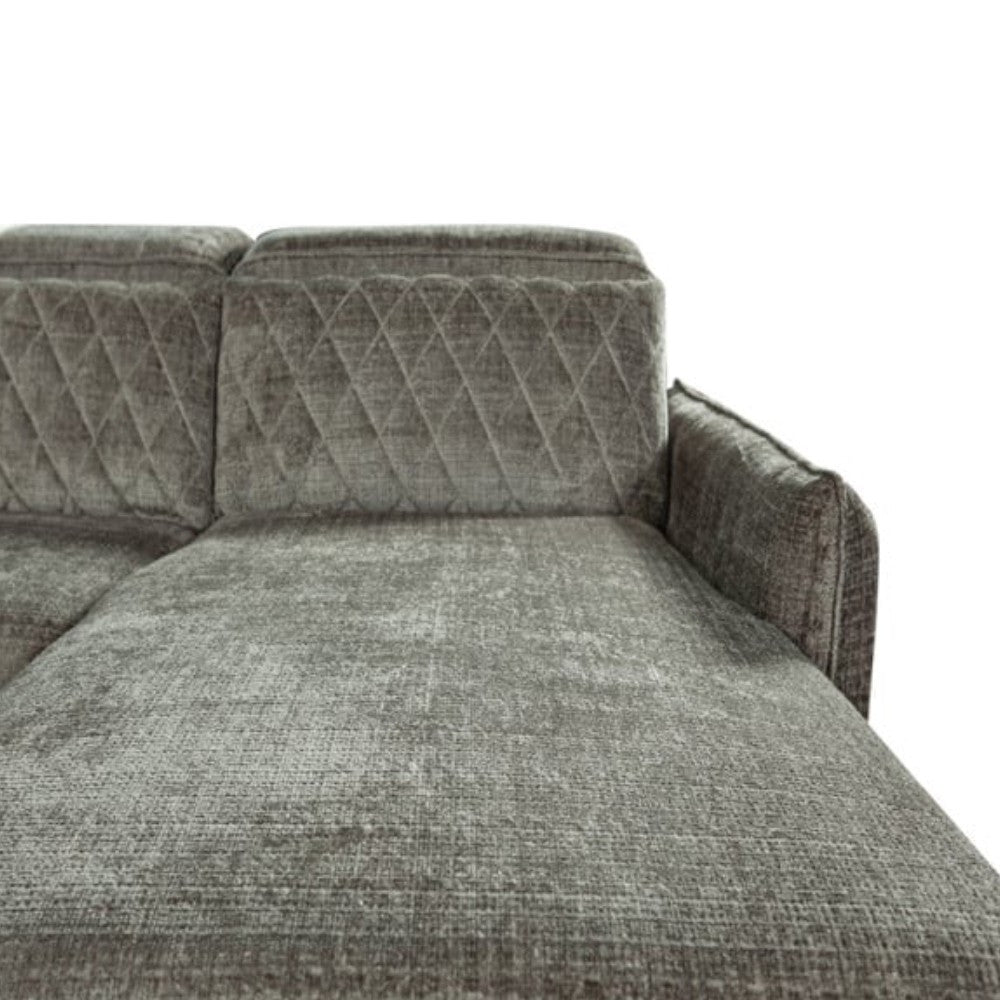 Coltar U Extensibil Tiago, Stanga, Lada Depozitare 6 Locuri, Tetiere Reglabile, Colonial, Maro, 330 Cm