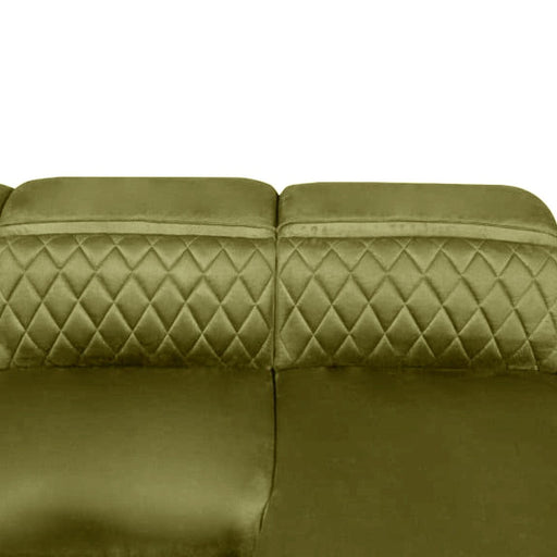 Coltar Extensibil Cu Insula Stanga Cu Lada Tiago, 5 Locuri, Tetiere Reglabile, Verde Olive, 243 Cm