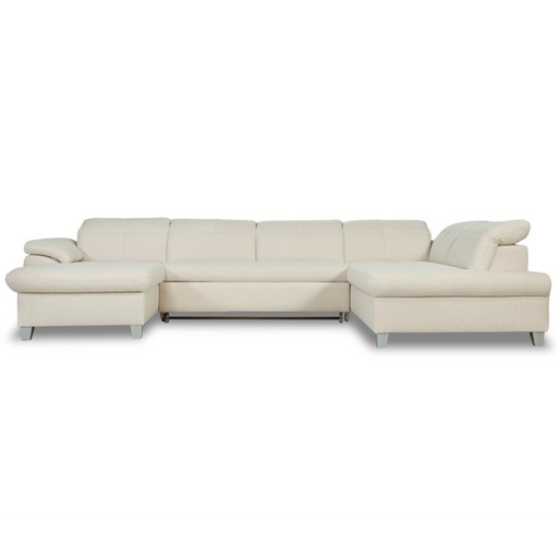 Coltar U Extensibil Sevilia Lux 6 Locuri, Tetiere Reglabile, 355 Cm