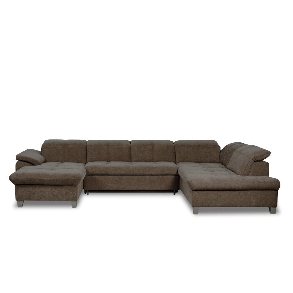 Coltar U Extensibil Sevilia Lux 6 Locuri, Tetiere Reglabile, 355 Cm