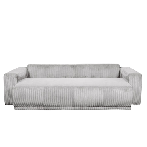 Canapea Extensibila Otis, 3 locuri, Lada Depozitare,  Gri deschis, 240 Cm
