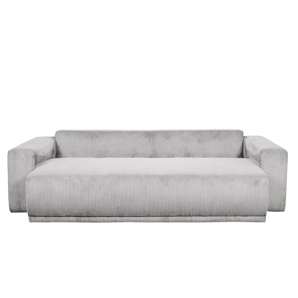 Canapea Extensibila Otis, 3 locuri, Lada Depozitare,  Gri deschis, 240 Cm