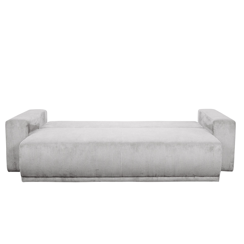 Canapea Extensibila Otis, 3 locuri, Lada Depozitare,  Gri deschis, 240 Cm