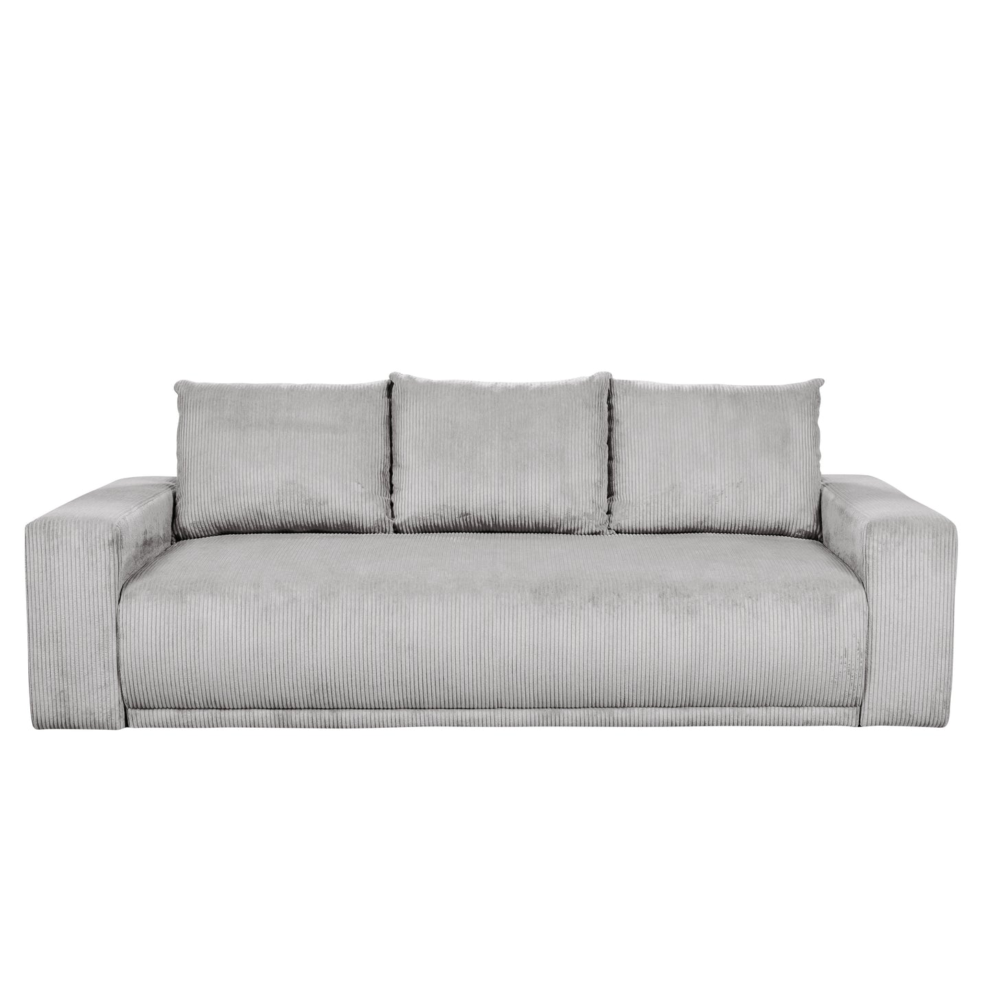 Canapea Extensibila Otis, 3 locuri, Lada Depozitare,  Gri deschis, 240 Cm