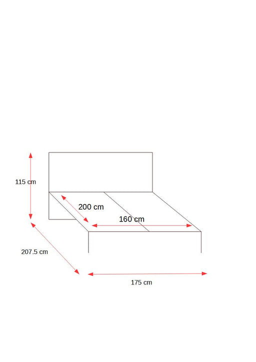 Pat Verona Bianco, Dimensiune Saltea 160 x 200 Cm, Somiera Rabatabila