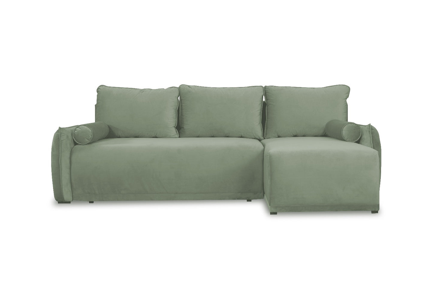 Coltar Extensibil Vida Interschimbabil Stanga/Dreapta, 5 Locuri, Lada Depozitare, Verde, 256 Cm