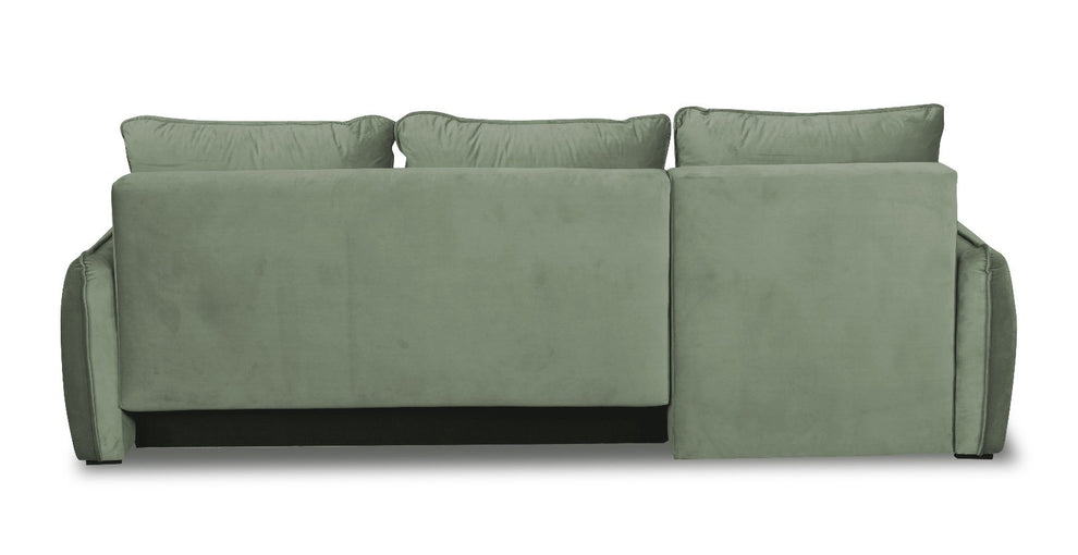 Coltar Extensibil Vida Interschimbabil Stanga/Dreapta, 5 Locuri, Lada Depozitare, Verde, 256 Cm