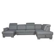 Coltar U Extensibil Cu Lada Dax, Tetiere Reglabile, 375 Cm #variant:gri-deschis #variant:dreapta #variant:cu-lada