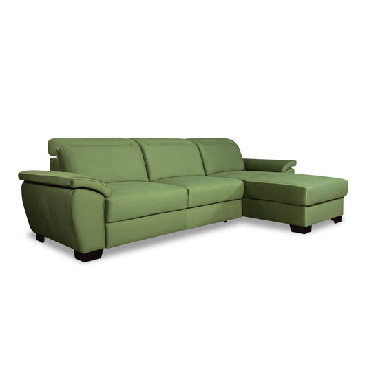 Coltar Extensibil Cu Insula Dax, 5 Locuri, Cu Lada De Depozitare, 300 Cm #variant:verde-olive #variant:dreapta