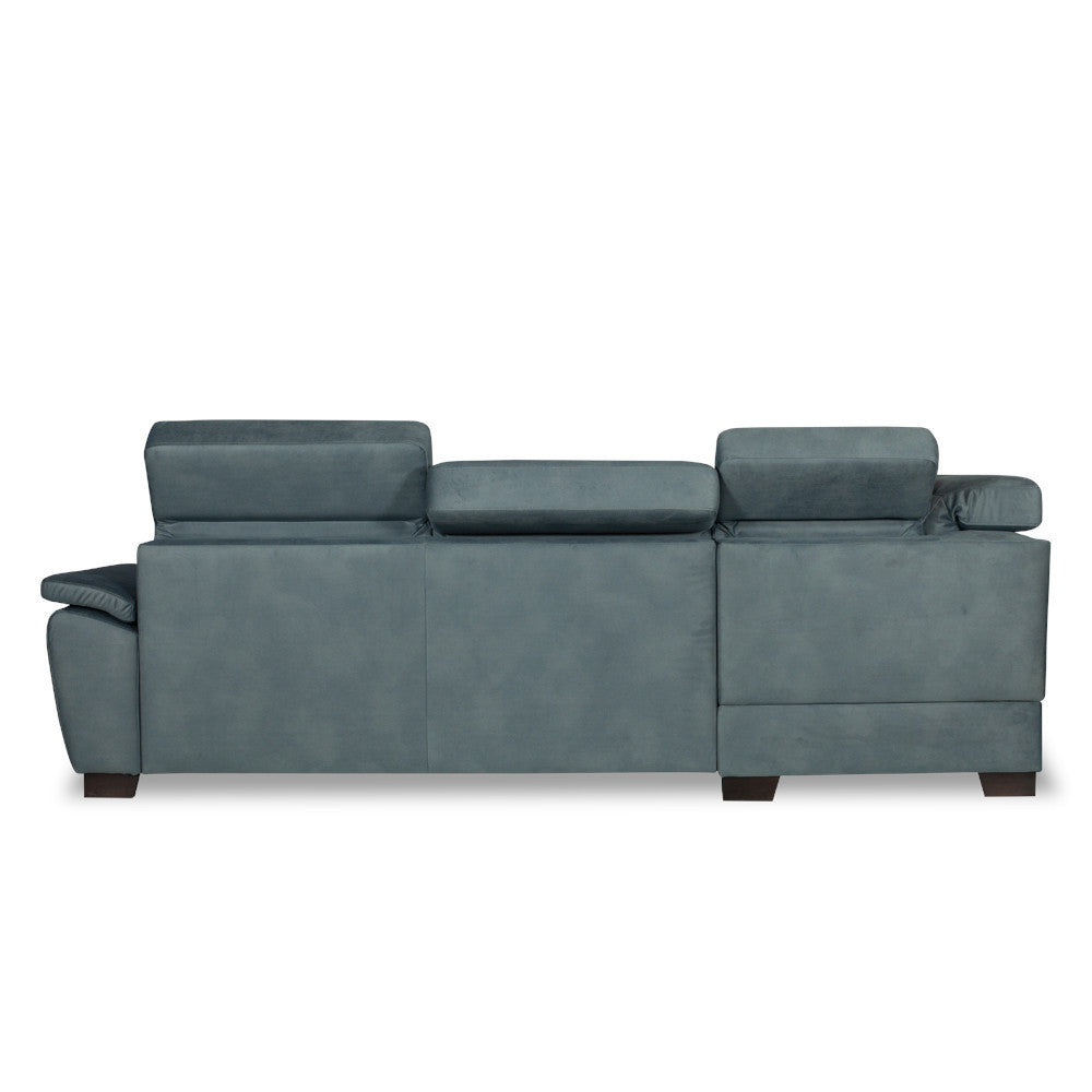 coltar-extensibil-cu-otoman-dax-5-locuri-lada-depozitare-296-cm albastru stanga