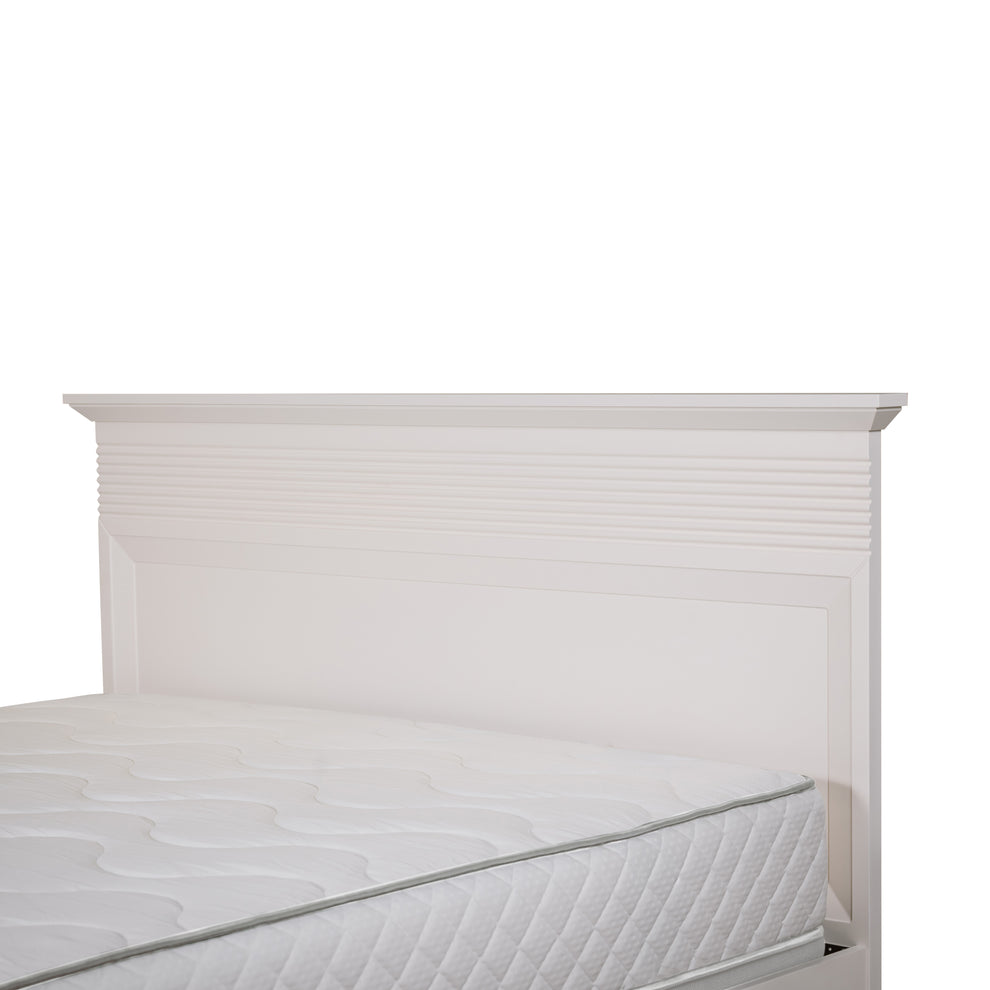Pat Verona Bianco, Dimensiune Saltea 180 x 200 Cm, Somiera Rabatabila,