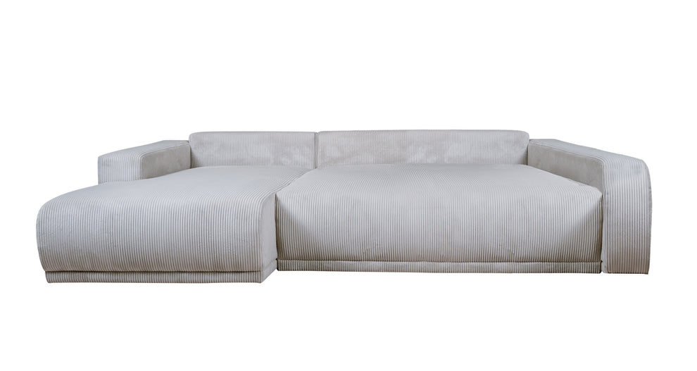 Coltar Extensibil Otis, 5 Locuri, 280 Cm gri deschis stanga cu lada