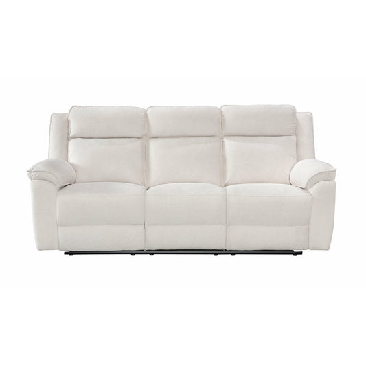 Canapea 3 Locuri Malvina Recliner Manual, Bej, 213 x 94 x 104 Cm