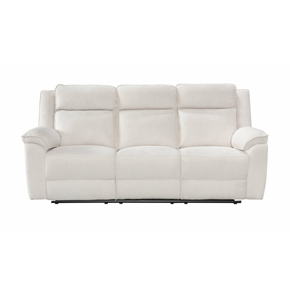 Canapea 3 Locuri Malvina Recliner Manual, Bej, 213 x 94 x 104 Cm
