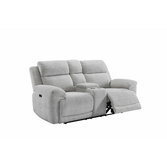 Canapea Herra 2 Locuri Cu Recliner Electric Si Bar, Bej, 201 Cm