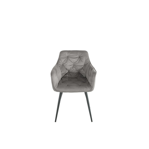 Scaun Darko, Velvet Gri, 57 Cm