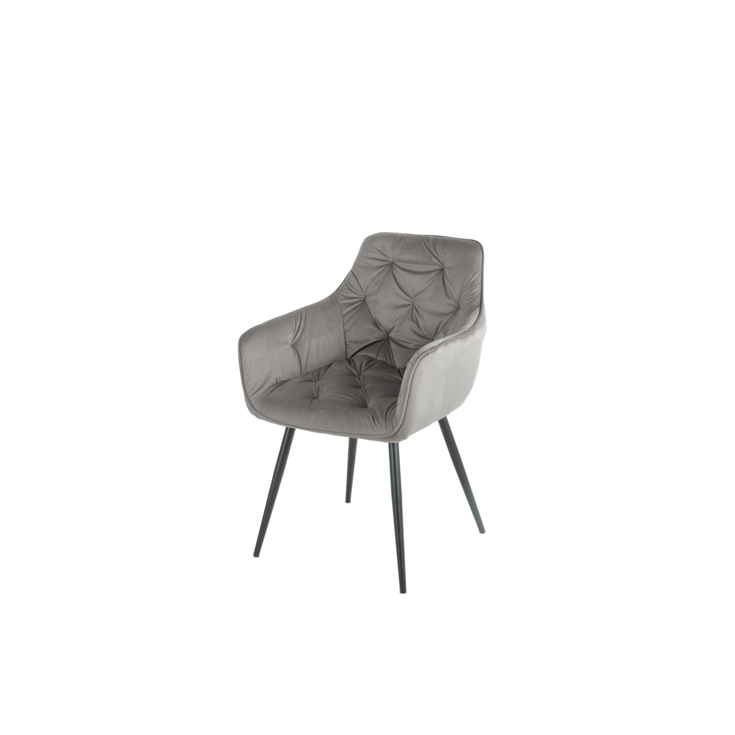 Scaun Darko, Velvet Gri, 57 Cm