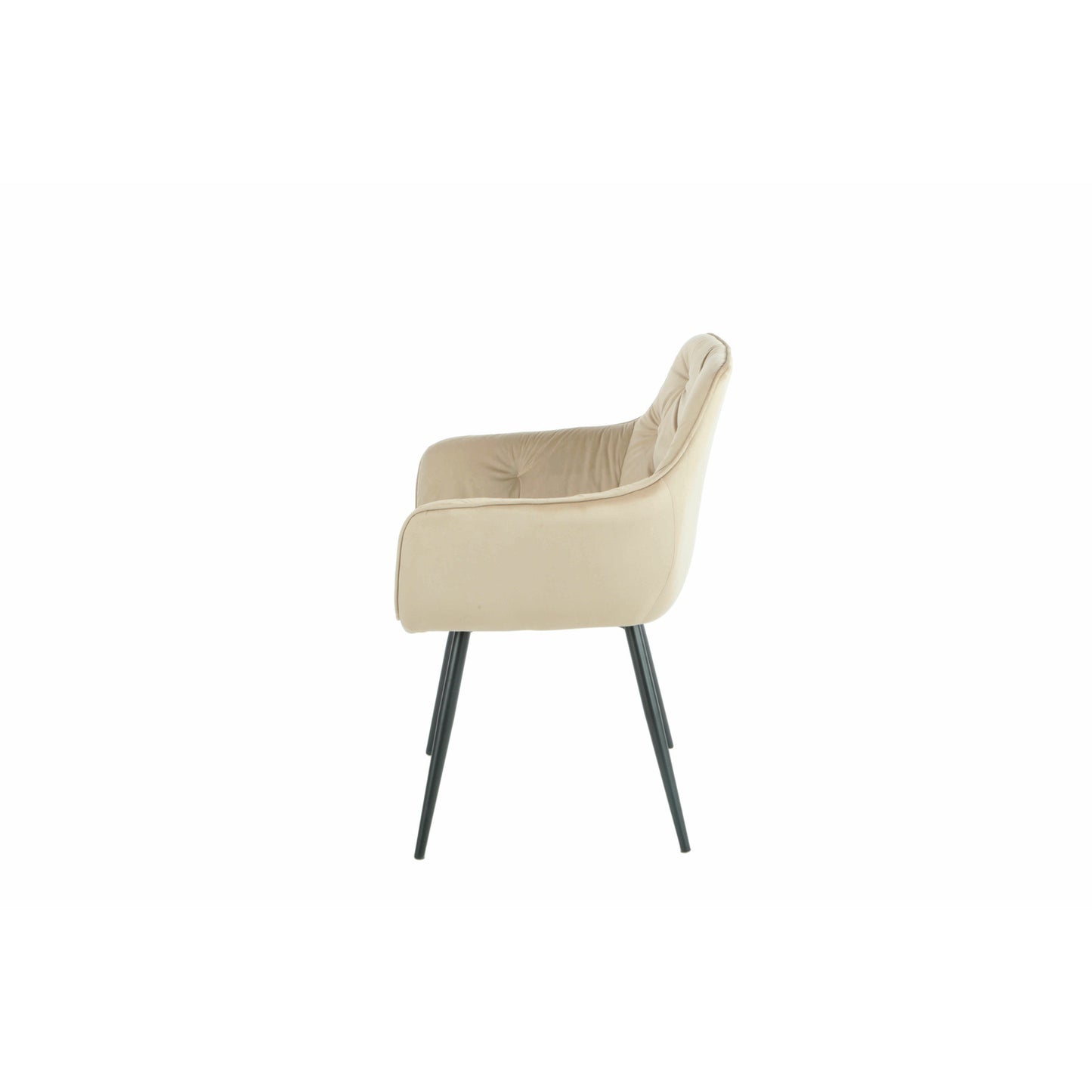 Scaun Darko Velvet Beige, 57 Cm