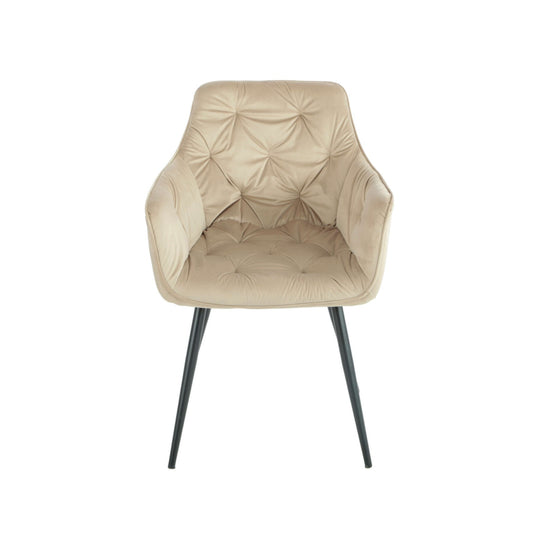 Scaun Darko Velvet Beige, 57 Cm