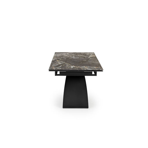 Masa Extensibila Density Negru Si Alb Ceramic, 180/260 x 90 x 76 Cm