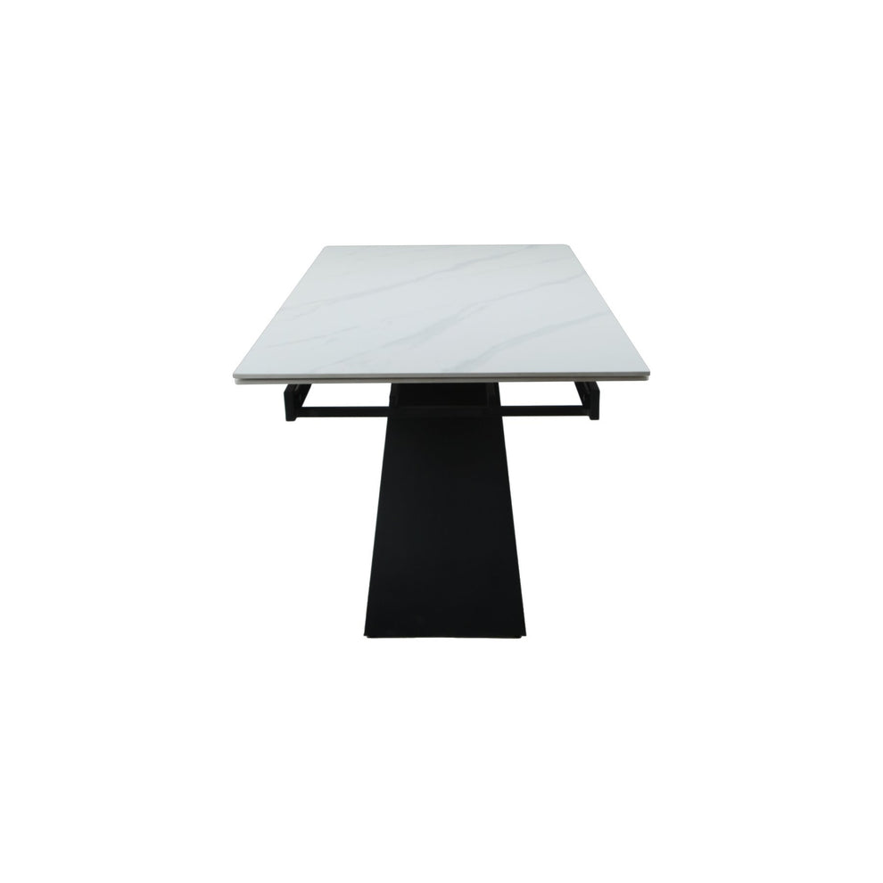 Masa Extensibila Oxidium, Alb Si Negru, 160/240 x 90 x 77 Cm