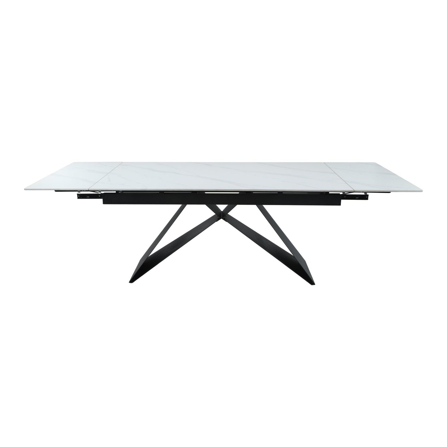 Masa Extensibila Oxidium, Alb Si Negru, 160/240 x 90 x 77 Cm