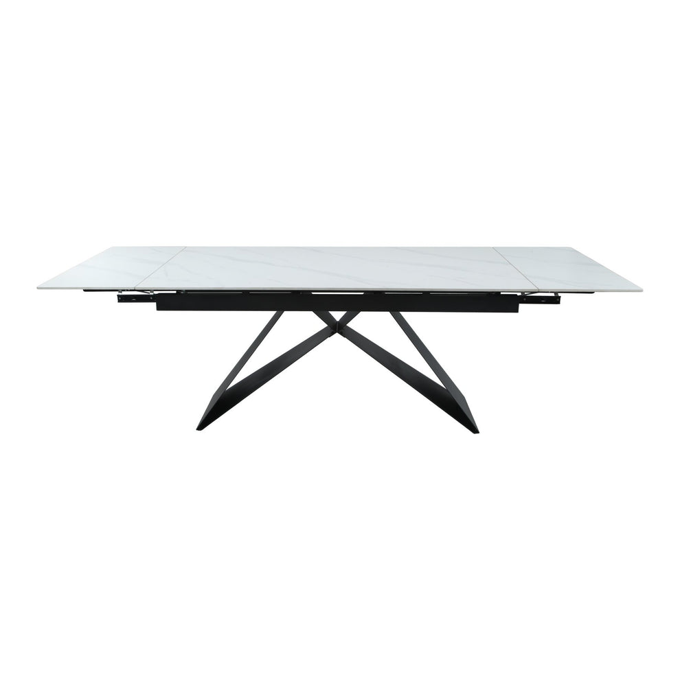 Masa Extensibila Oxidium, Alb Si Negru, 160/240 x 90 x 77 Cm