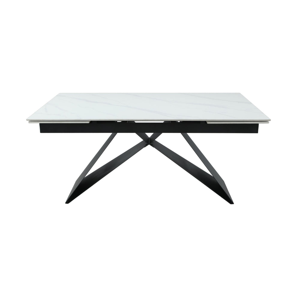 Masa Extensibila Oxidium, Alb Si Negru, 160/240 x 90 x 77 Cm