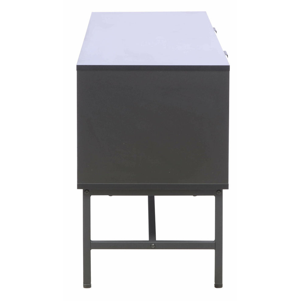 Comoda Tv Cargo, Negru Si Stejar, 150 Cm