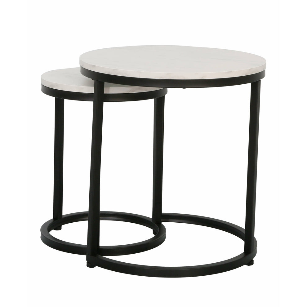 Set 2 Mese Cafea Aniston Alb Si Negru