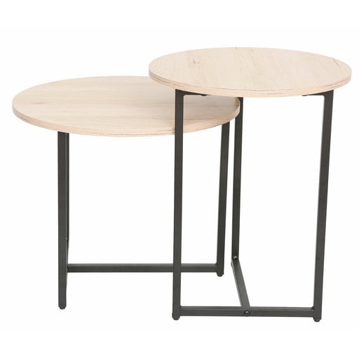 Set 2 Mese Cafea Jay Negru Si Stejar