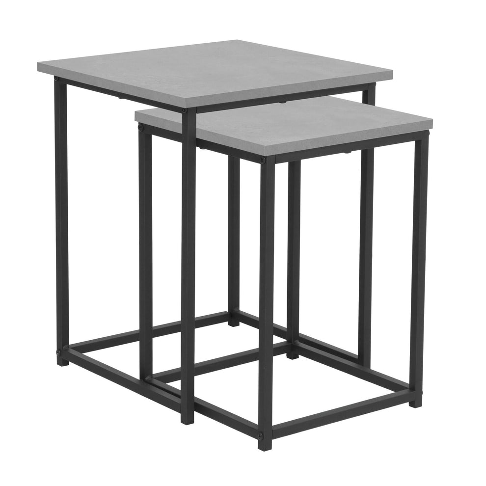 Set 2 Mese Cafea Tahari Negru Si Gri