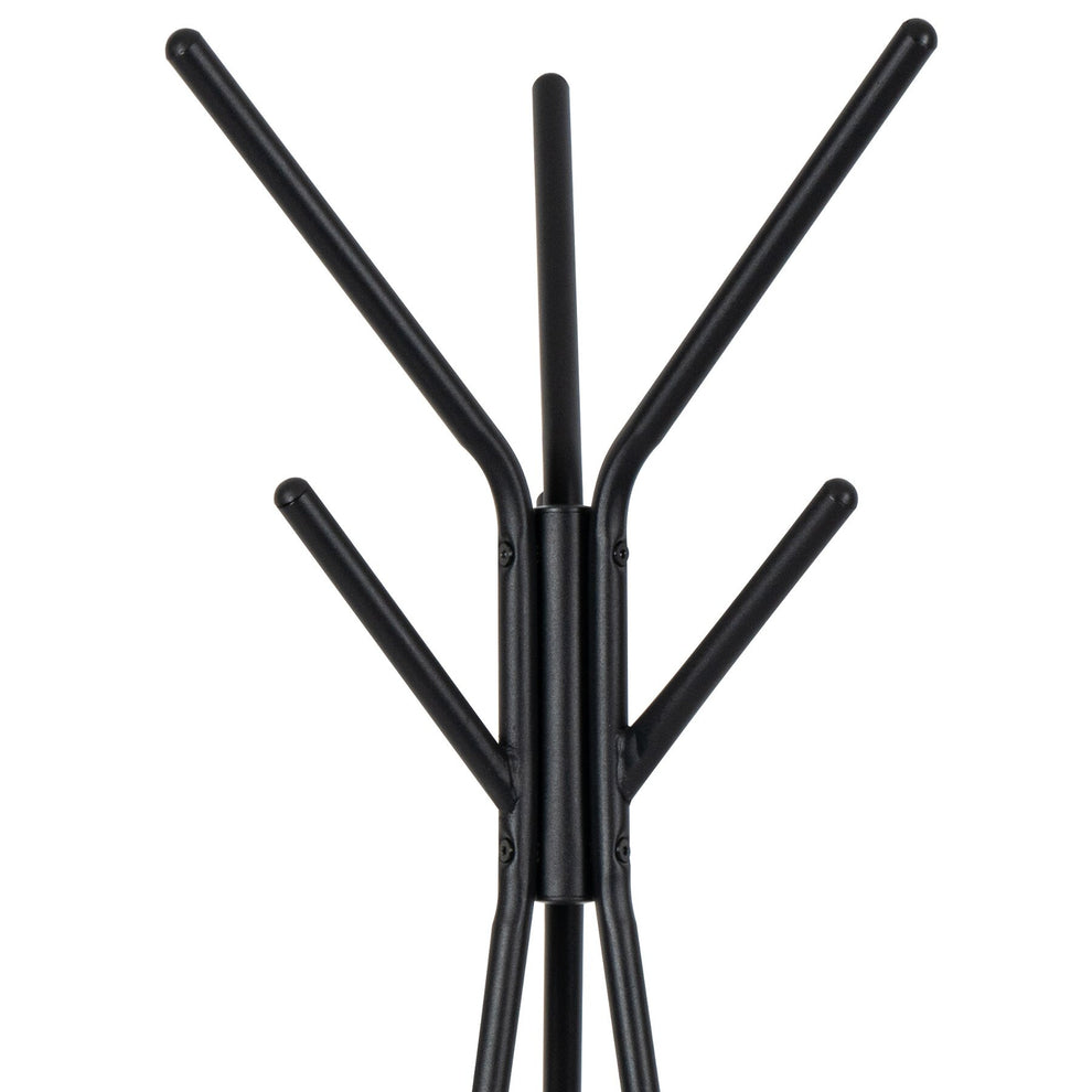Cuier Pom  Si 2 Polite Cali Negru Si Natur