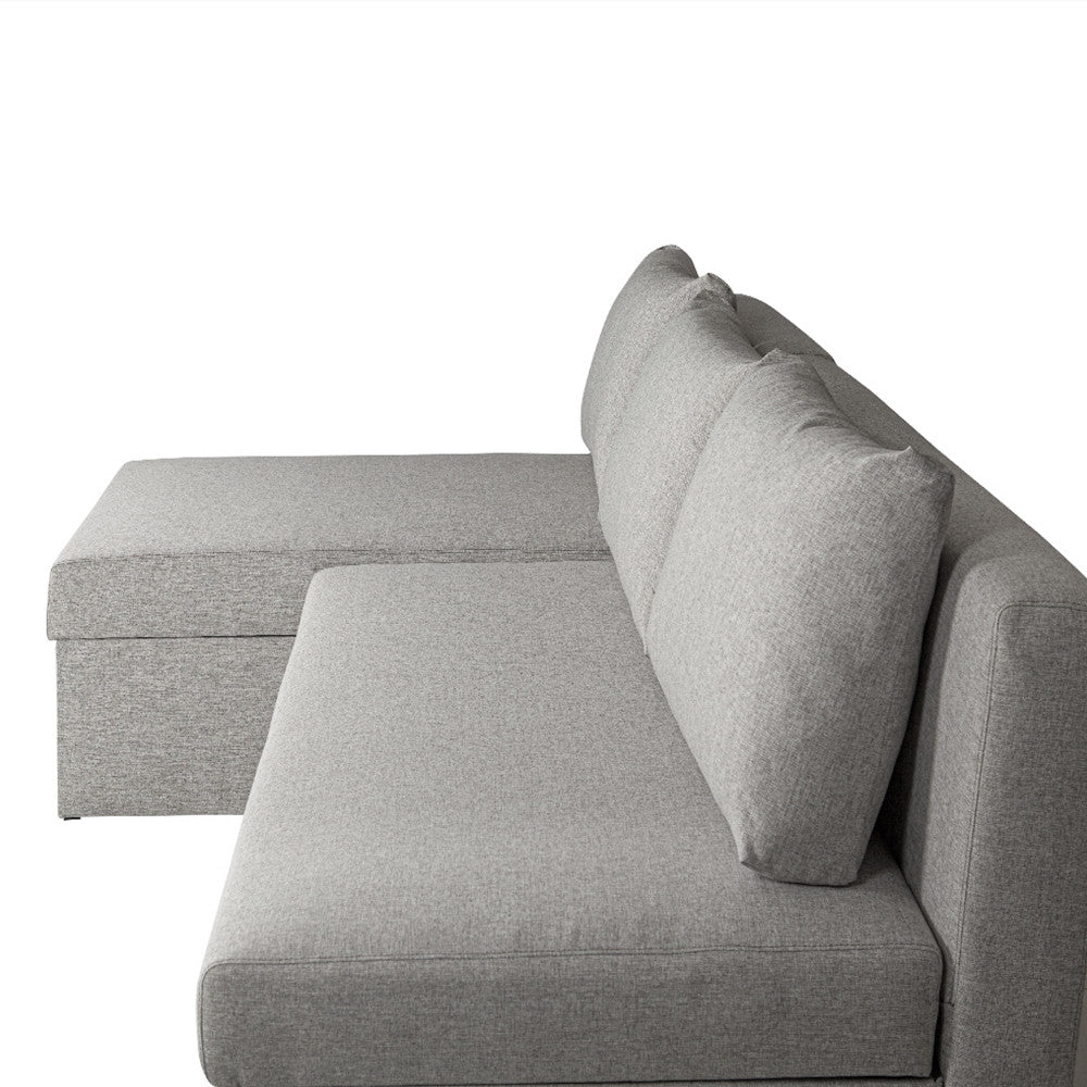 Coltar Extensibil Cu Lada Blue Interschimbabil Stanga/Dreapta, Gri Icon 81, 220 X 80 X 155 Cm