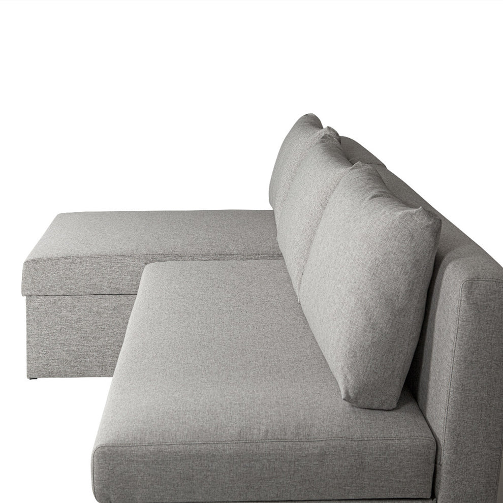 Coltar Extensibil Cu Lada Blue Interschimbabil Stanga/Dreapta, Gri Icon 81, 220 X 80 X 155 Cm
