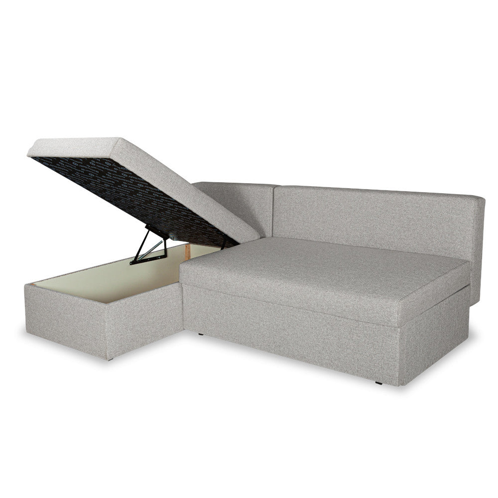 Coltar Extensibil Cu Lada Blue Interschimbabil Stanga/Dreapta, Gri Icon 81, 220 X 80 X 155 Cm