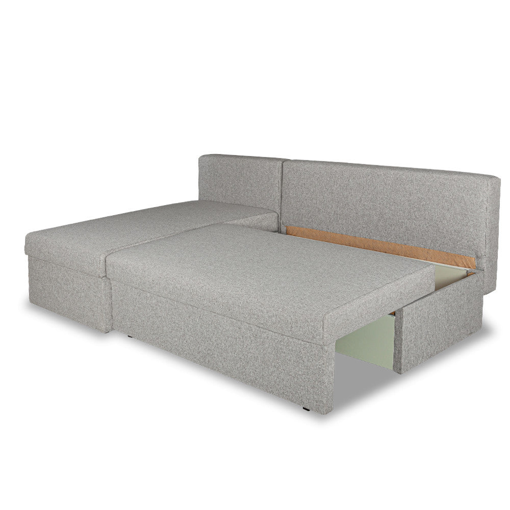 Coltar Extensibil Cu Lada Blue Interschimbabil Stanga/Dreapta, Gri Icon 81, 220 X 80 X 155 Cm