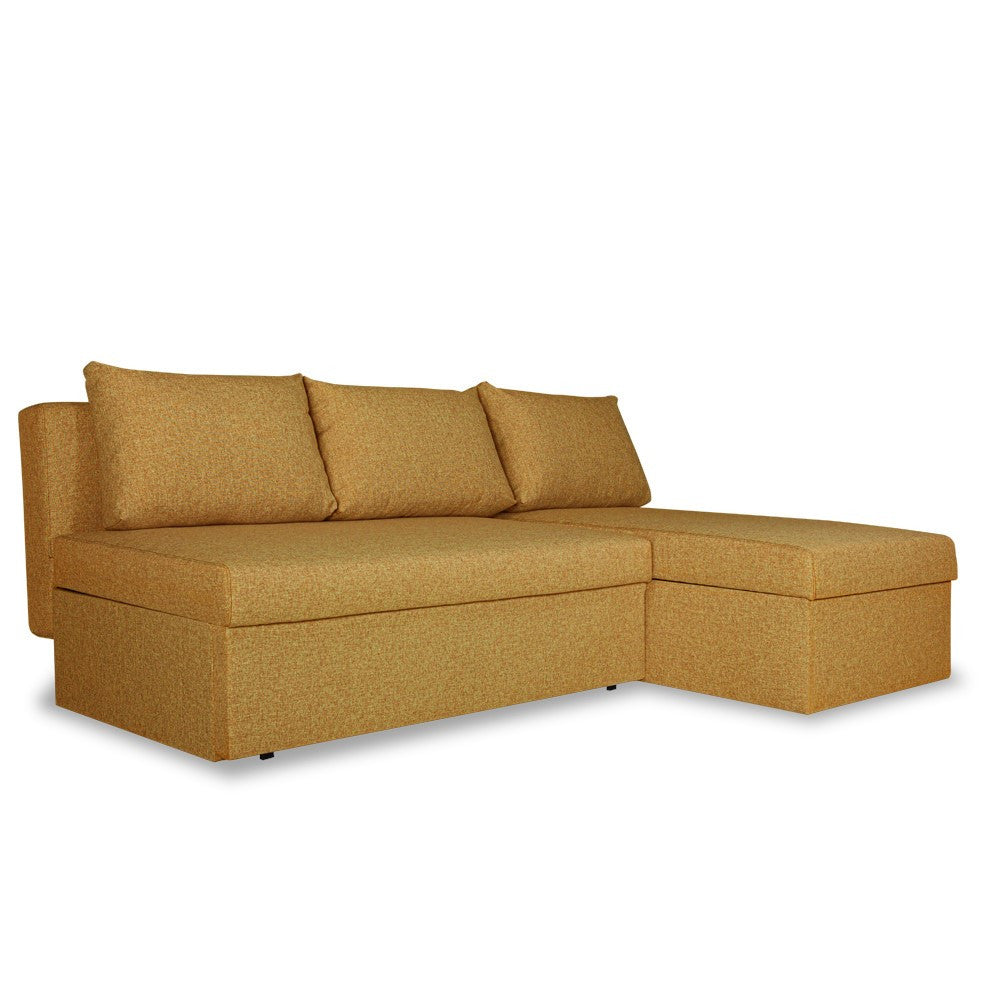 Coltar Extensibil Cu Lada, Blue Interschimbabil Stanga/Dreapta, Galben ICON 45, 220 X 80 X 155 Cm