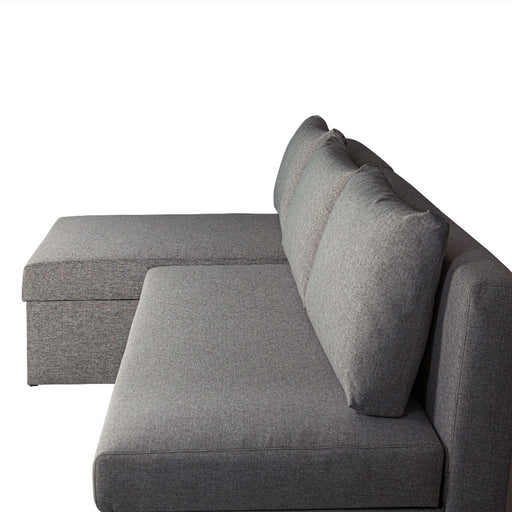 Coltar Extensibil Cu Lada, Blue Interschimbabil Stanga/Dreapta, Gri Inchis Arte 84A, 220 X 80 X 155 Cm
