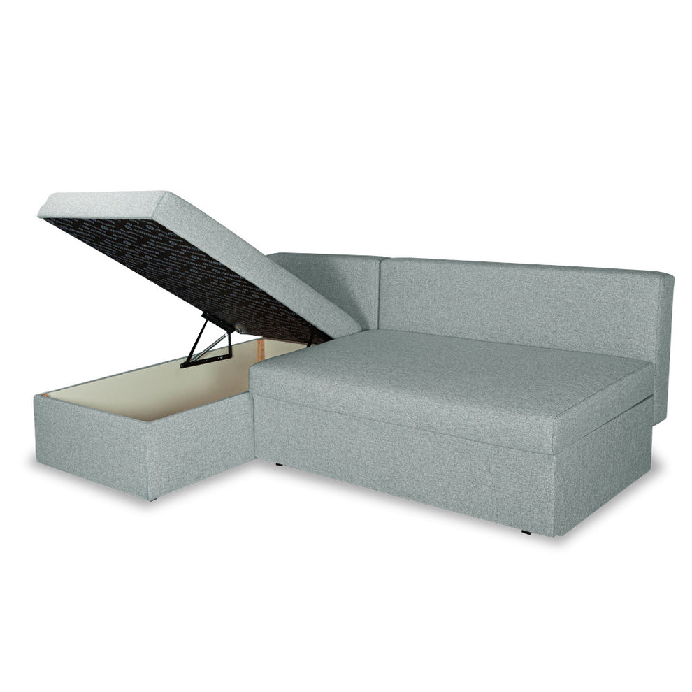 Coltar Extensibil Cu Lada, Blue Interschimbabil Stanga/Dreapta, Icon 84, 220 X 80 X 155 Cm