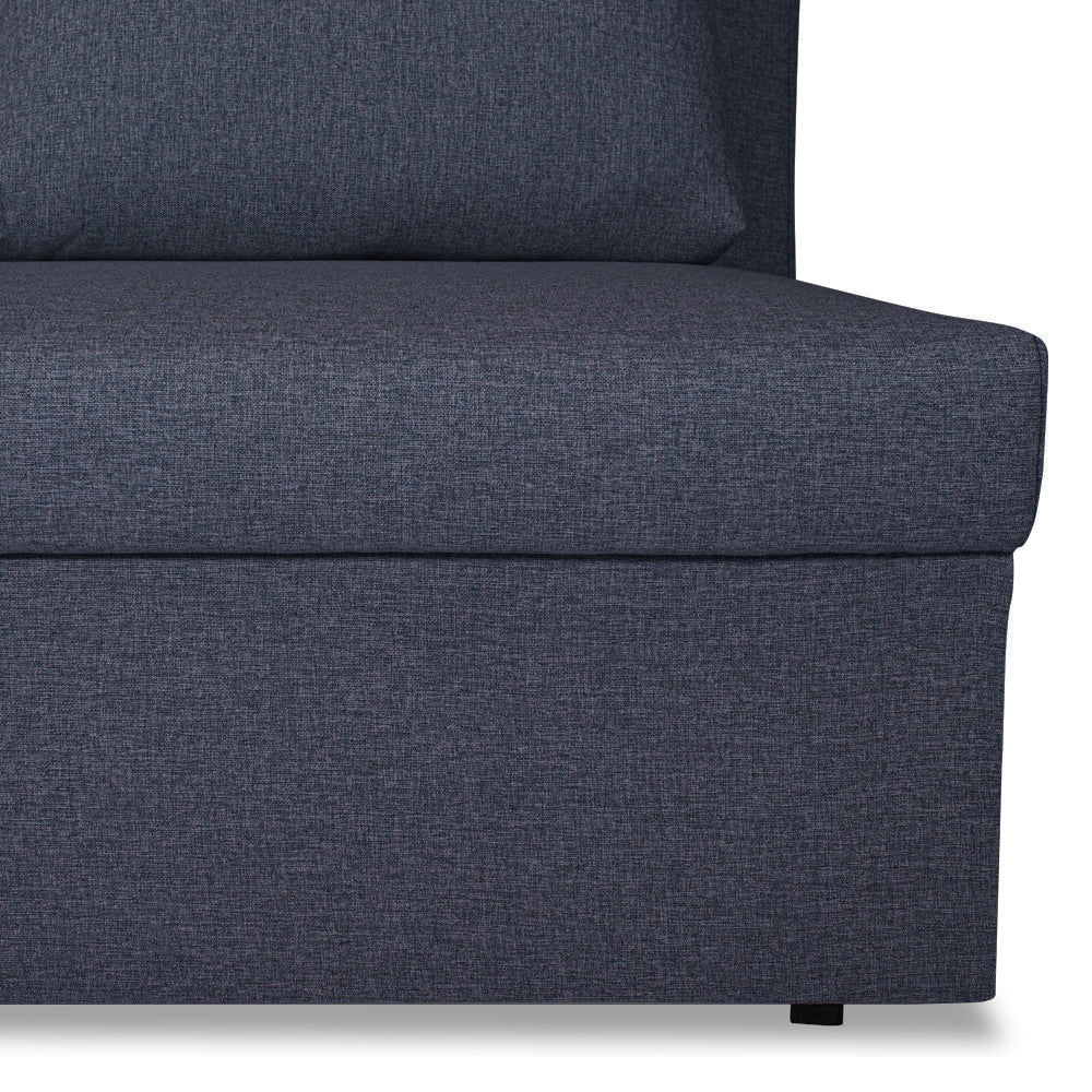 Coltar Extensibil Cu Lada, Blue Interschimbabil Stanga/Dreapta, Albastru Icon 79, 220 X 80 X 155 Cm