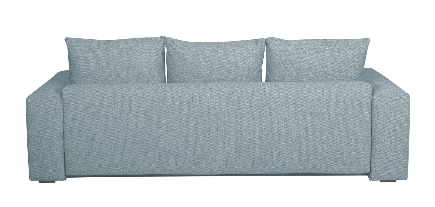 Canapea Extensibila Green, 3 locuri, Lada Depozitare, Gri deschis, Caleido Icegrey, 240 Cm