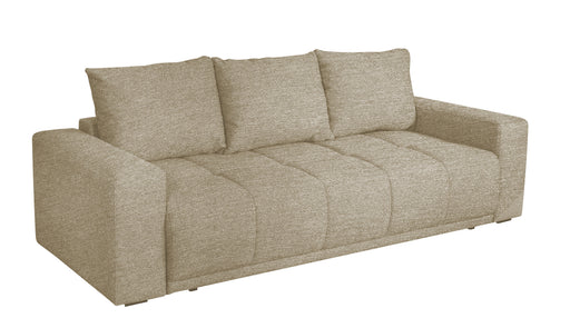 Canapea Extensibila Green, 3 locuri, Lada Depozitare, Bej, Stelar 16, 240 Cm