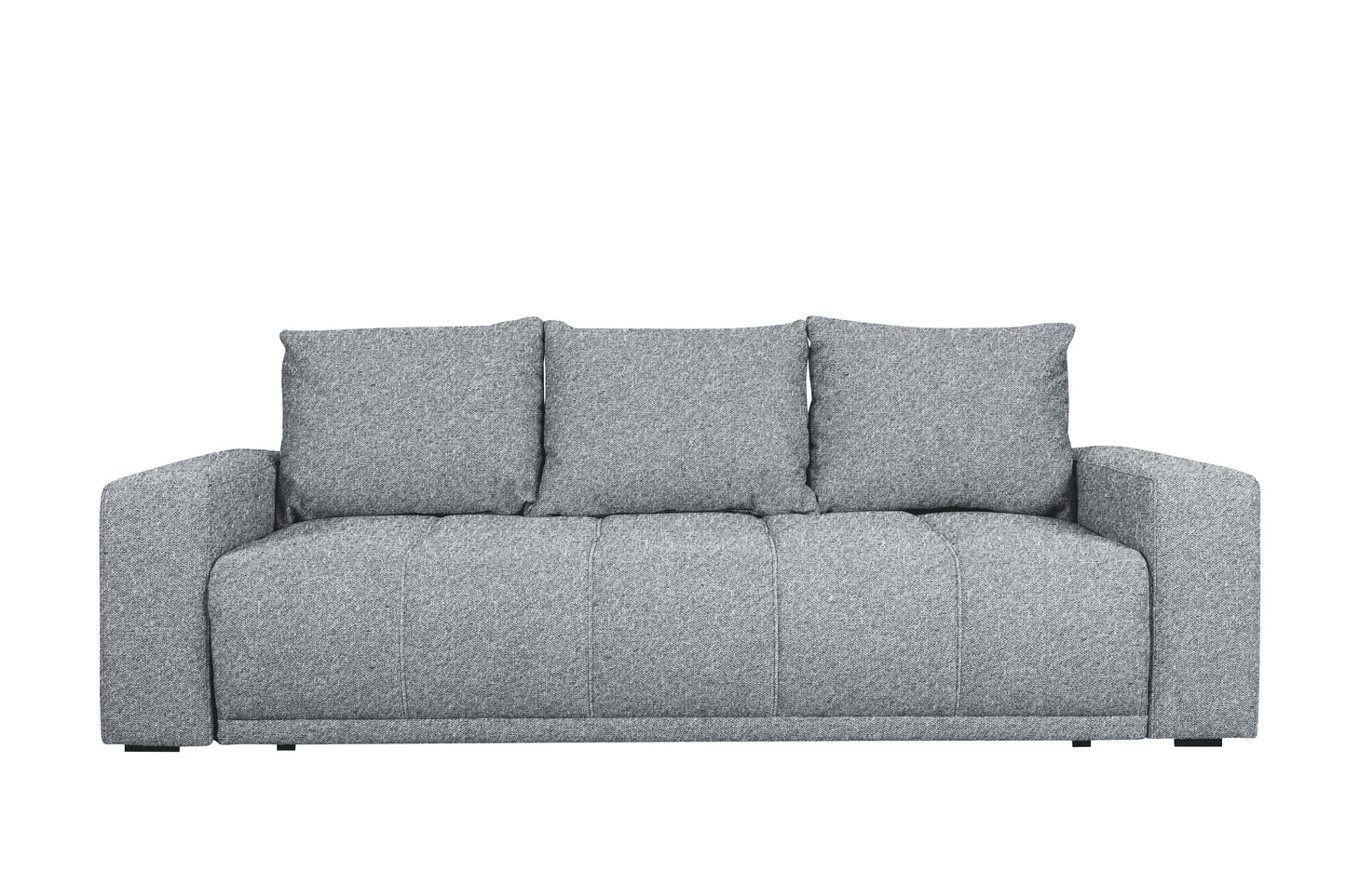 Canapea Extensibila Green, 3 locuri, Lada Depozitare, Gri, Arte 89A, 240 Cm