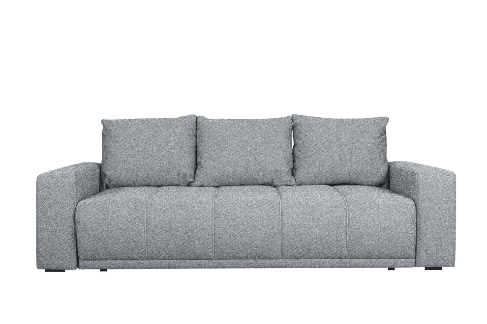 Canapea Extensibila Green, 3 locuri, Lada Depozitare, Gri, Arte 89A, 240 Cm