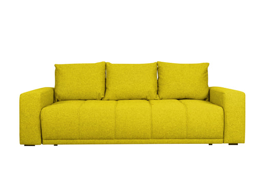 Canapea Extensibila Green, 3 locuri, Lada Depozitare, Galben, Otusso 14, 240 Cm