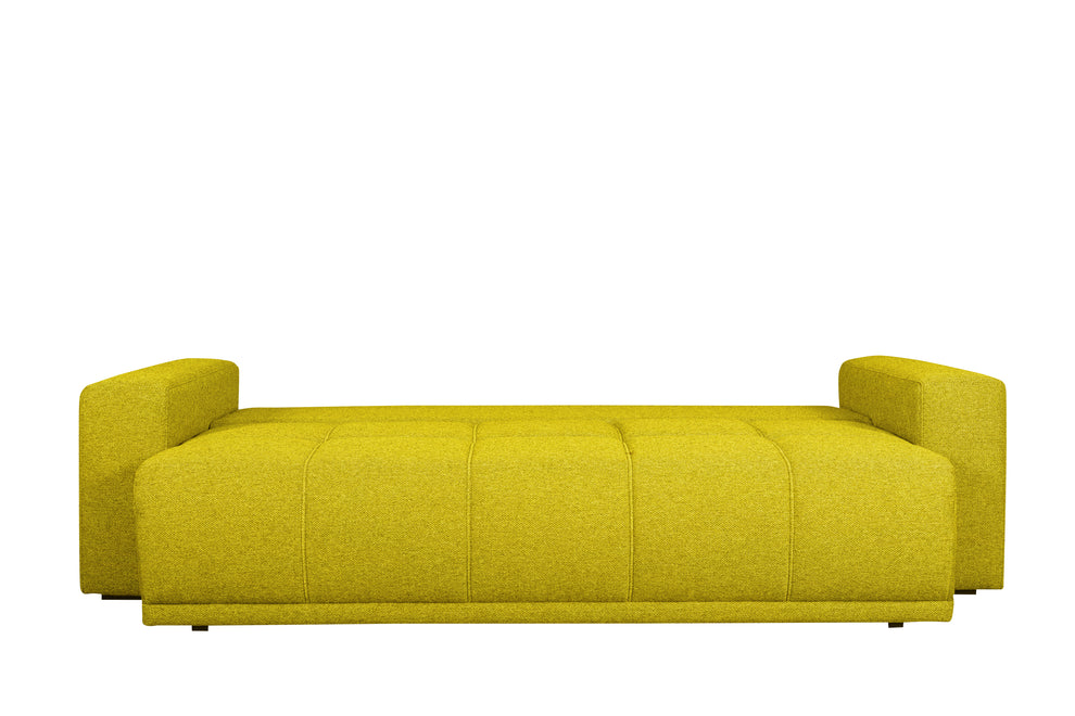 Canapea Extensibila Green, 3 locuri, Lada Depozitare, Galben, Otusso 14, 240 Cm
