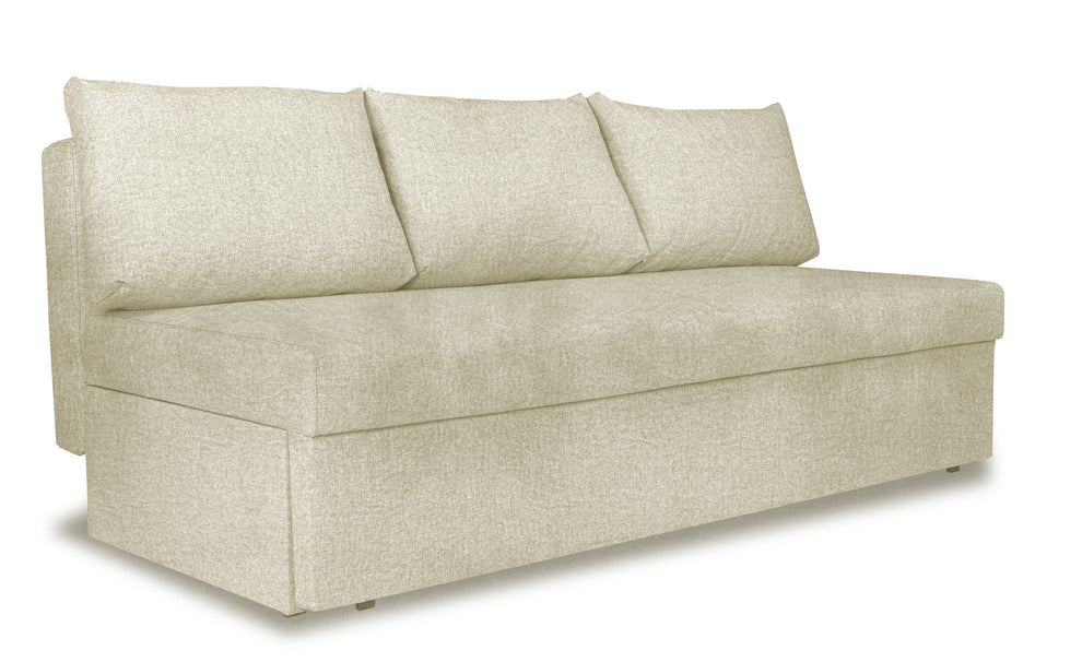Canapea Extensibila Blue, Cu Lada Depozitare, 3 Locuri, Savana Off White, 191 Cm